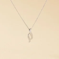 Collier Tylane Or Blanc Diamant