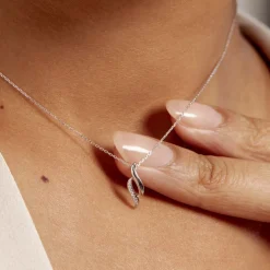 Collier Tylane Or Blanc Diamant