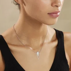 Collier Tylee Argent Blanc