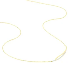 Collier Una Or Jaune Diamant