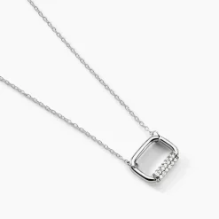 Collier Urban Call Argent Blanc Oxyde De Zirconium