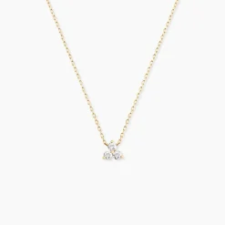 Collier Usoa Or Jaune Diamant Synthétique