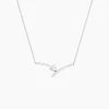 Collier Valeriana Or Blanc Oxyde De Zirconium