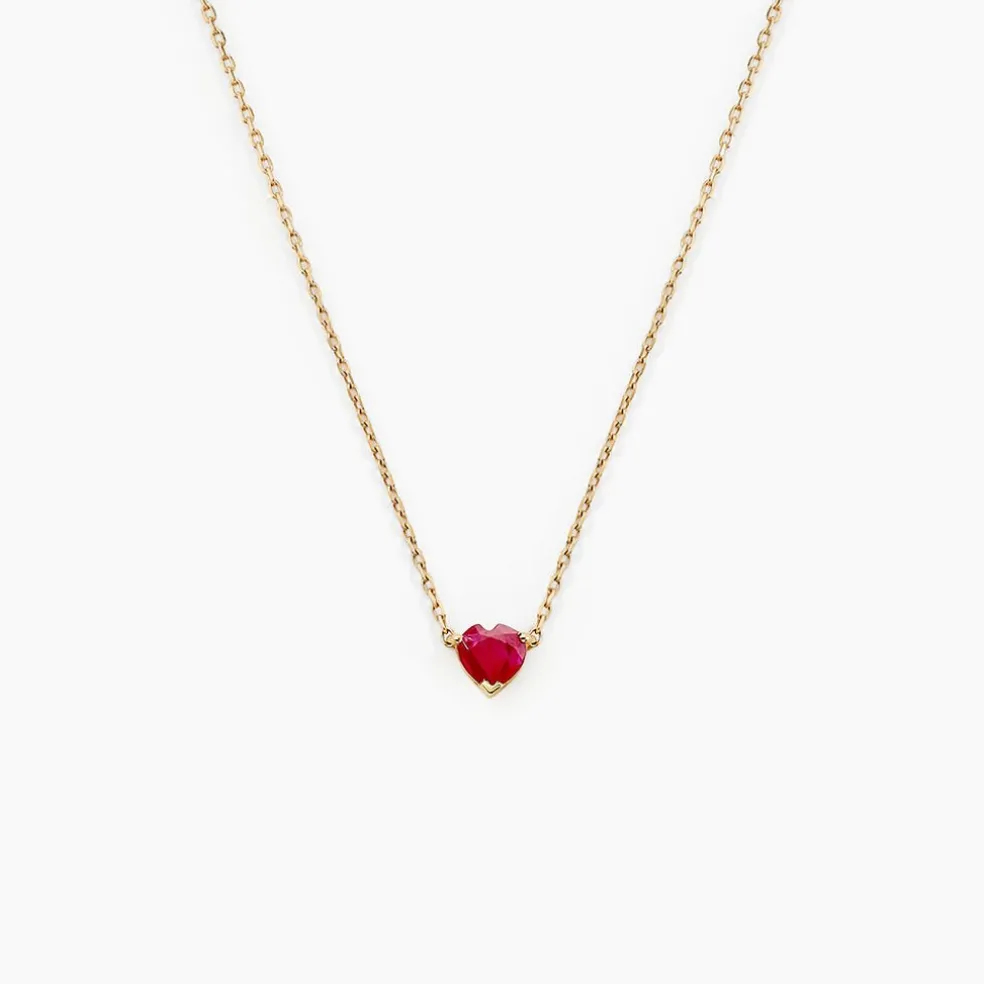 Collier Valerius Or Jaune Rubis