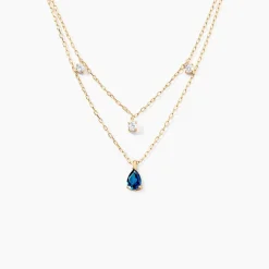 Collier Vasilisa Or Jaune Topaze Oxyde De Zirconium