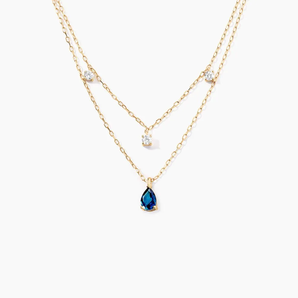 Collier Vasilisa Or Jaune Topaze Oxyde De Zirconium