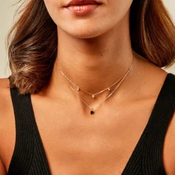 Collier Vasilisa Or Jaune Topaze Oxyde De Zirconium