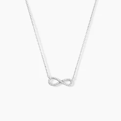 Collier Veda Argent Blanc Oxyde De Zirconium