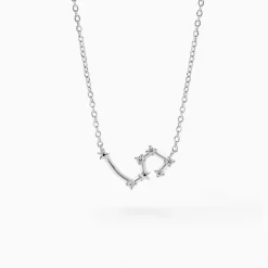 Collier Vega Argent Blanc Oxyde De Zirconium