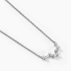Collier Vega Argent Blanc Oxyde De Zirconium
