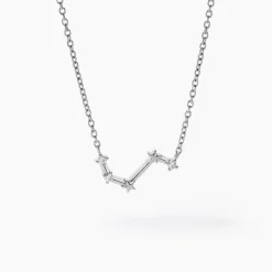 Collier Vega Argent Blanc Oxyde De Zirconium