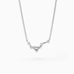 Collier Vega Argent Blanc Oxyde De Zirconium