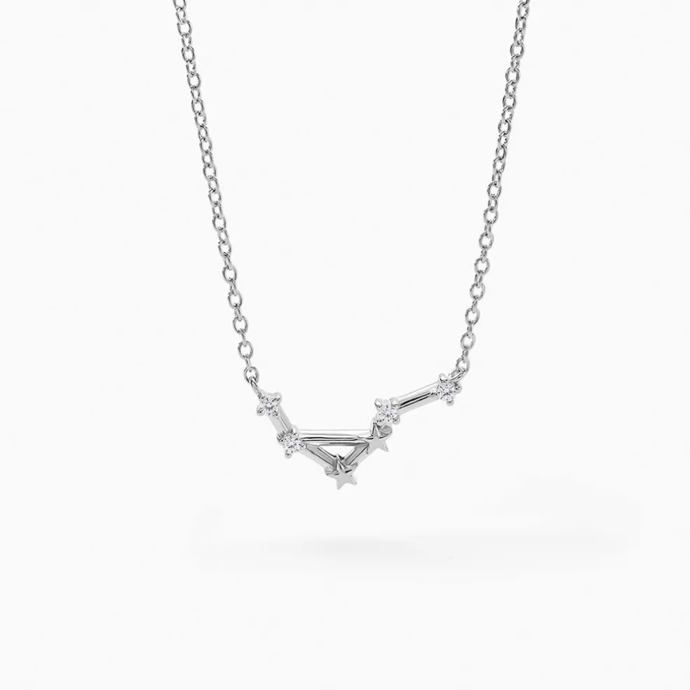 Collier Vega Argent Blanc Oxyde De Zirconium