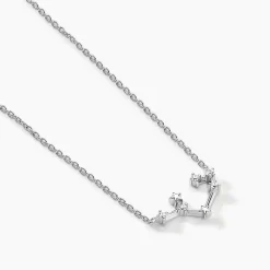 Collier Vega Argent Blanc Oxyde De Zirconium