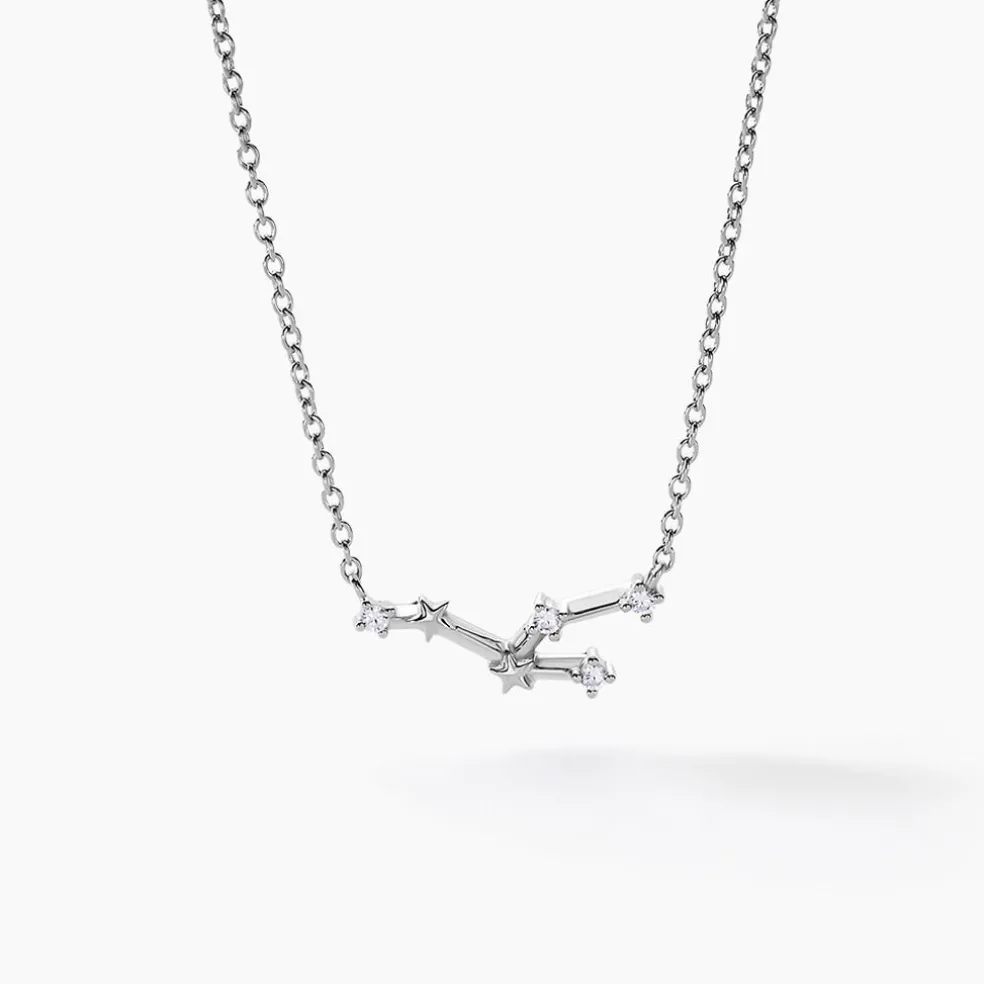 Collier Vega Argent Blanc Oxyde De Zirconium