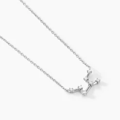 Collier Vega Argent Blanc Oxyde De Zirconium