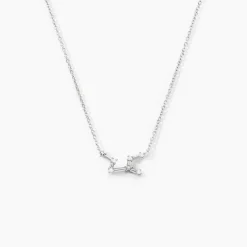Collier Vega Argent Blanc Oxyde De Zirconium