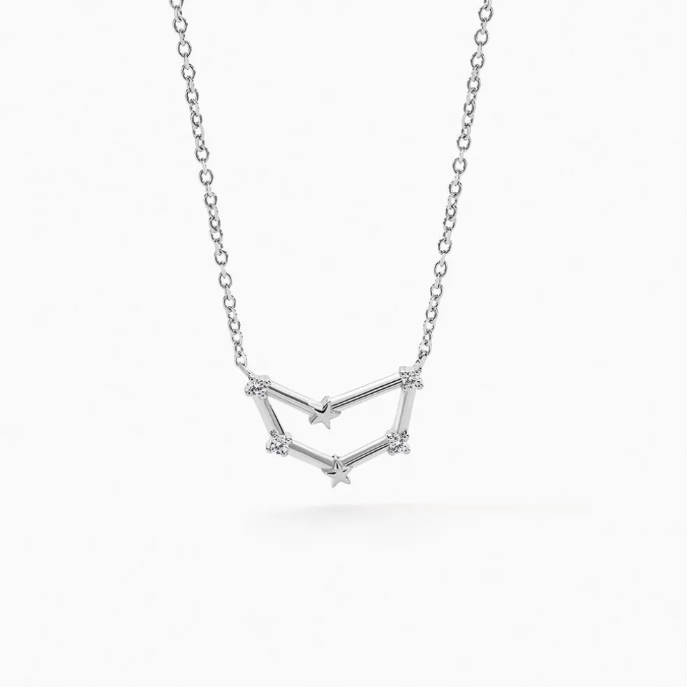 Collier Vega Argent Blanc Oxyde De Zirconium