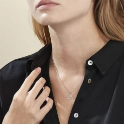 Collier Velma Argent Blanc