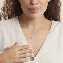 Collier Verounia Or Jaune Oxyde De Zirconium