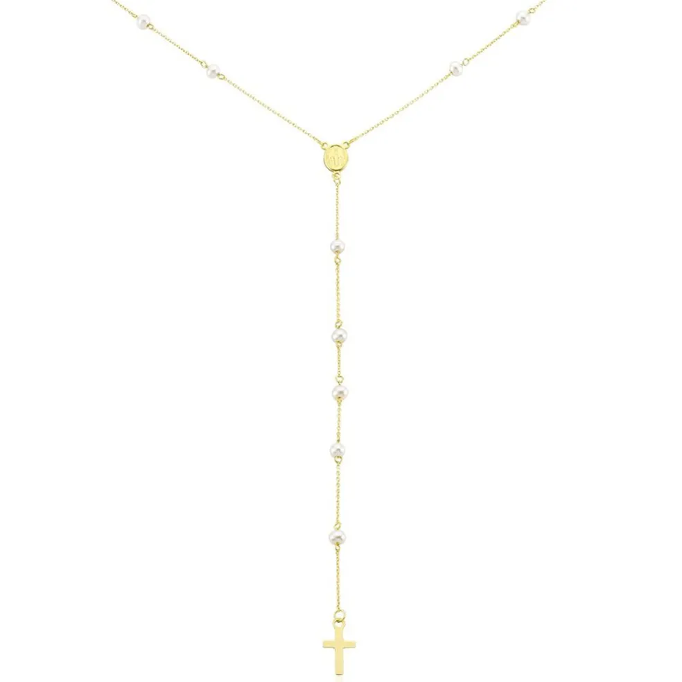 Collier Vesta Or Jaune Perle De Culture
