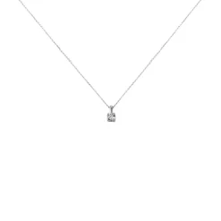 Collier Victoria Platine Blanc Diamant