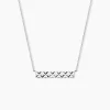 Collier Vinie Argent Blanc