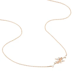 Collier Wendy Argent Rose Oxyde De Zirconium