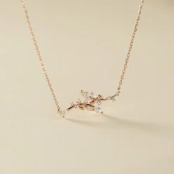 Collier Wendy Argent Rose Oxyde De Zirconium