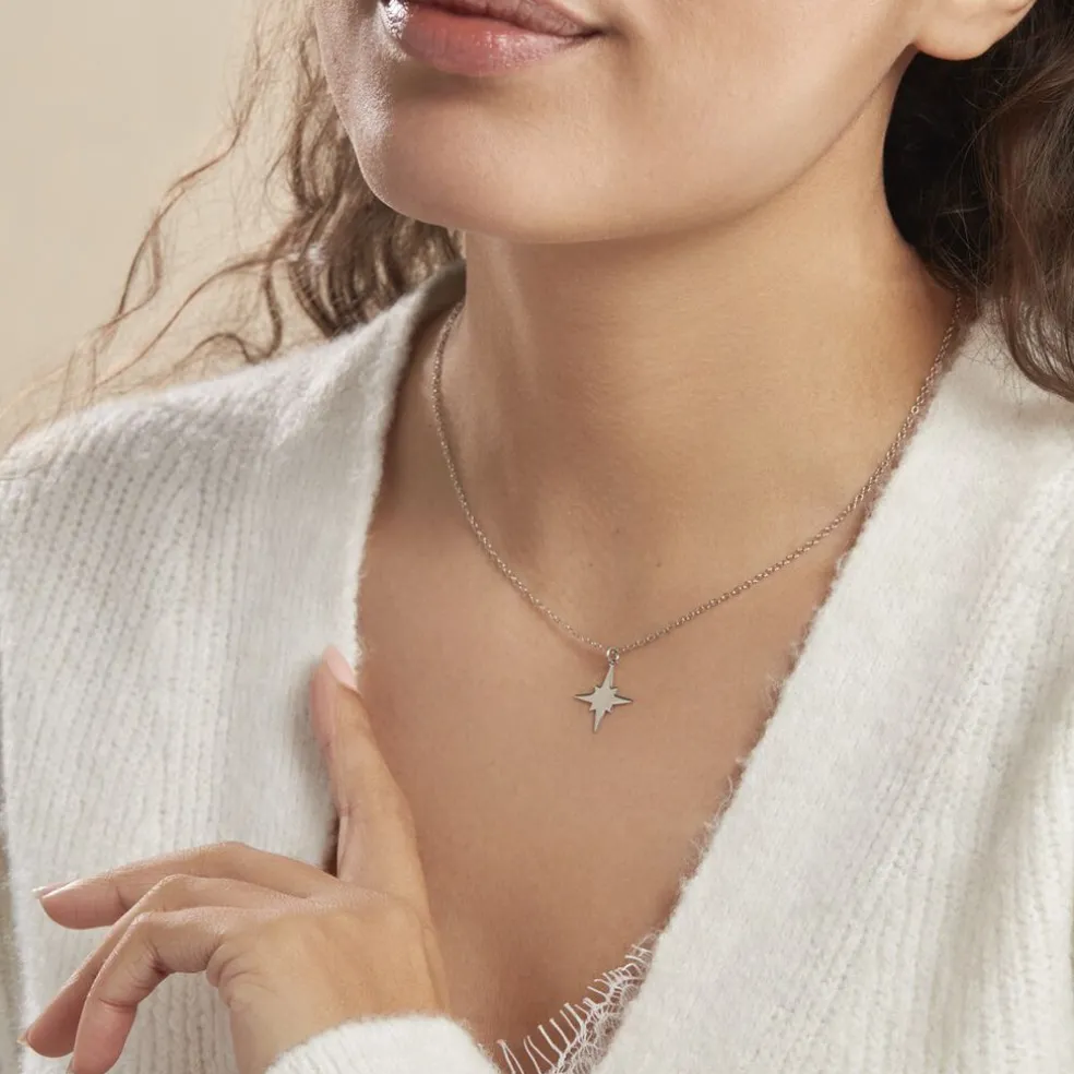 Collier Wiem Argent Blanc