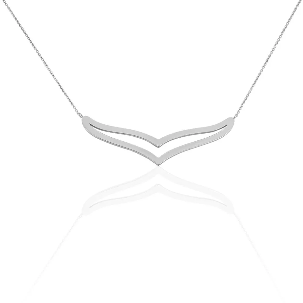 Collier Wilna Acier Blanc