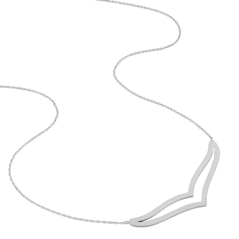Collier Wilna Acier Blanc