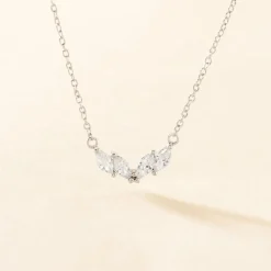 Collier Winter Sweetness Argent Blanc Oxyde De Zirconium