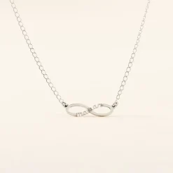 Collier Xara Argent Blanc