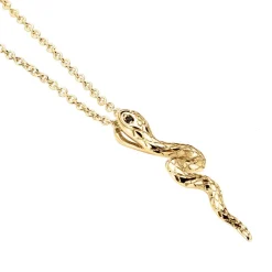 Collier Yasha Plaqué Or Jaune Spinelle Synthétique