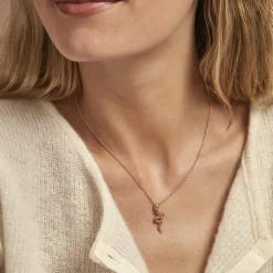 Collier Yasha Plaqué Or Jaune Spinelle Synthétique