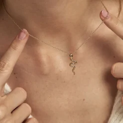 Collier Yasha Plaqué Or Jaune Spinelle Synthétique