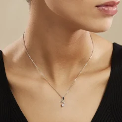 Collier Yedaz Argent Blanc Oxyde De Zirconium