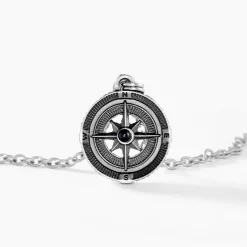 Collier Yoan Acier Blanc