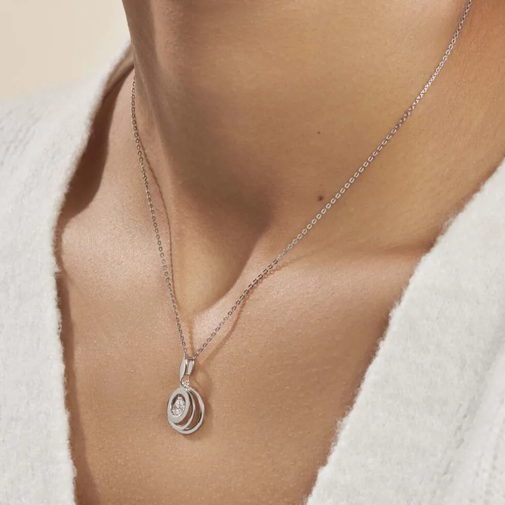 Collier Yoheved Argent Blanc Oxyde De Zirconium