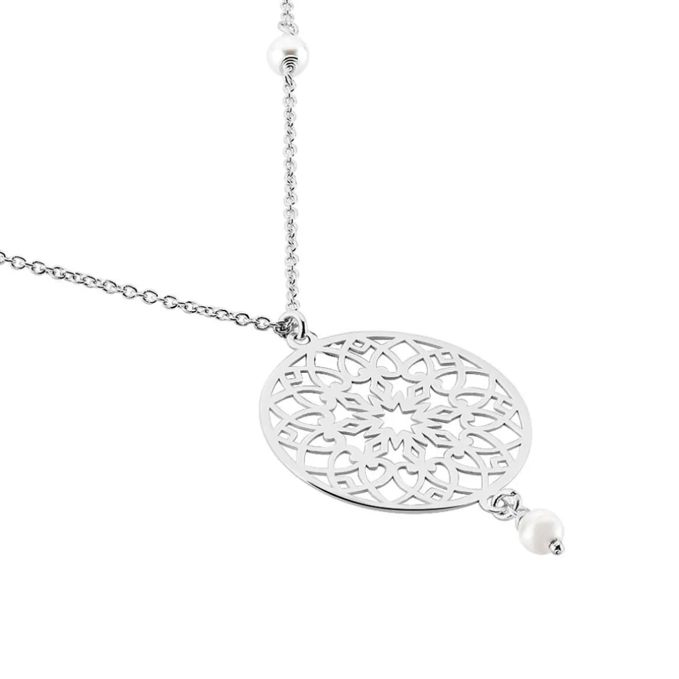 Collier Yolenn Argent Blanc Perle De Culture