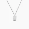 Collier Youna Argent Blanc Oxyde De Zirconium