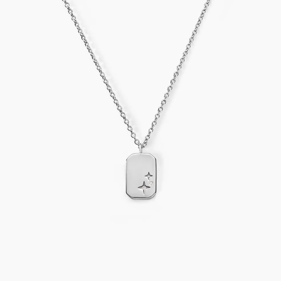 Collier Youna Argent Blanc Oxyde De Zirconium