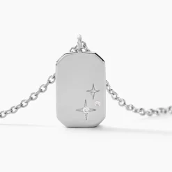 Collier Youna Argent Blanc Oxyde De Zirconium