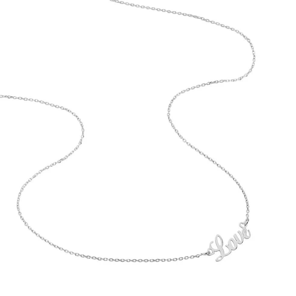 Collier Yuki Argent Blanc