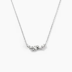 Collier Zachary Or Blanc Diamant Synthétique