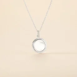 Collier Zea Argent Blanc Nacre