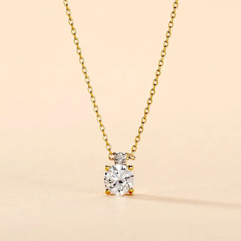 Collier Zilda Or Jaune Oxyde De Zirconium