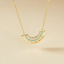 Collier Zoila Plaqué Or Jaune Oxyde De Zirconium