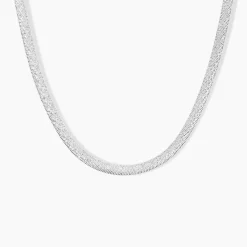 Collier Zoubeida Argent Blanc